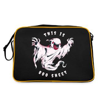 C’est Boo Sheet Halloween Ghost - Sac Retro - noir/or - Dos