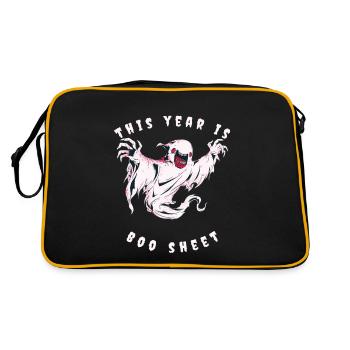 Cette année, c’est Boo Sheet Halloween Ghost - Sac Retro - noir/or - Dos