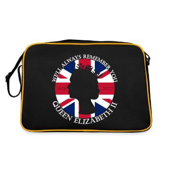 RIP Queen we will always remember you - Retro Bag - black/gold - Back