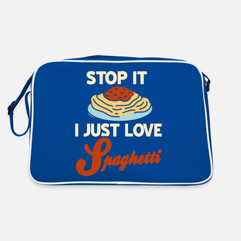 Stop It I Just Love Spaghetti Retro Funny Spag Retro Bag