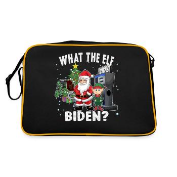 Drôle ce que l’Elf Biden Prix élevés de l’essence Noël - Sac Retro - noir/or - Dos