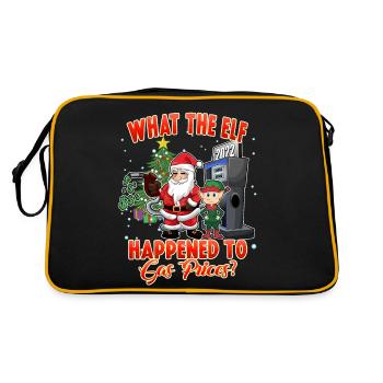 Noël Ce que l’Elfe est arrivé aux prix de l’essence - Sac Retro - noir/or - Dos