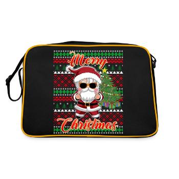 K-Pop Fans Christmas Ugly Sweater Design - Retro Bag - black/gold - Back