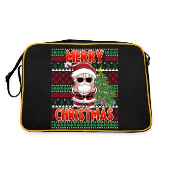 Cool K Pop Père Noël Noël K Pop - Sac Retro - noir/or - Dos