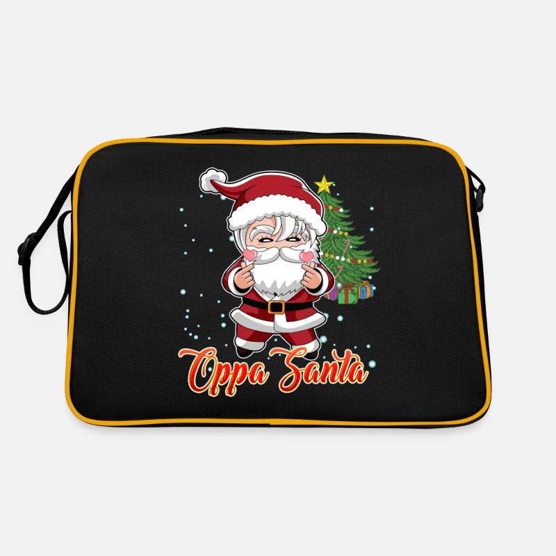 Funny K Pop Christmas K Pop Santa Retro Bag