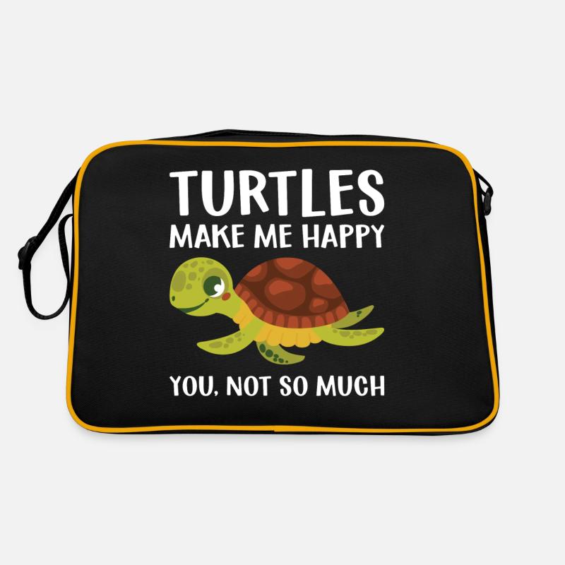 Drôle de tortue de mer Tortue de mer Eau de mer Sac Retro