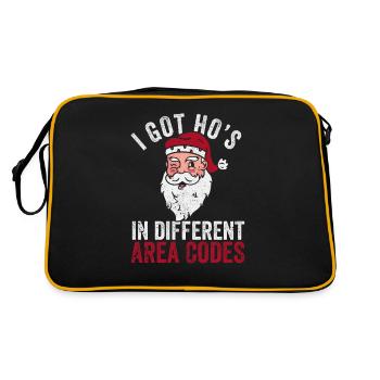 I have Hos in different area codes Christmas - Retro Bag - black/gold - Back