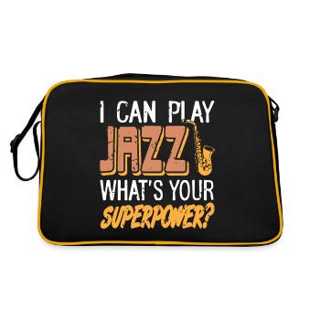 I Can Play Jazz What's Your Superpower? Retro - Retro Bag - black/gold - Back