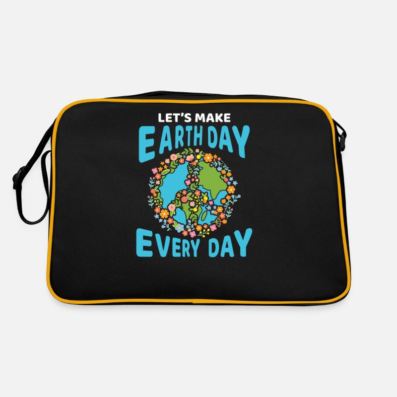Earth Day Earthday Environmental Protection Environment Nature Retro Bag