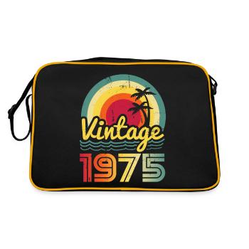 Millésime 1975 - Sac Retro - noir/or - Dos