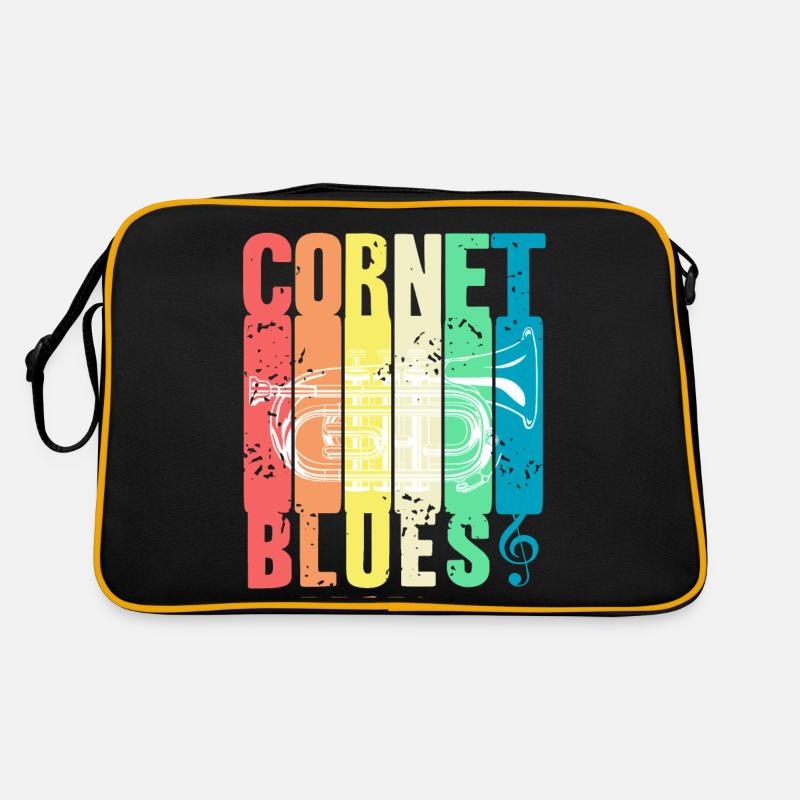 Retro Vintage Cornet BLUES Awesome Blues Lover Retro Tasche