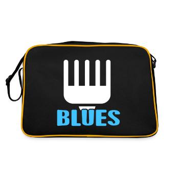 RETRO BLUES Designs impressionnants pour les amateurs de musique blues - Sac Retro - noir/or - Dos