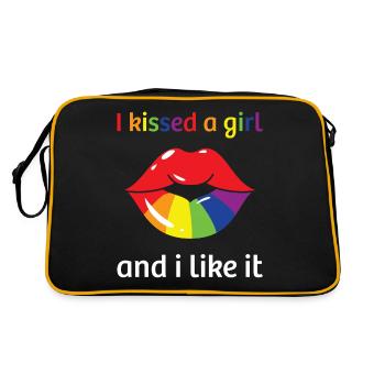 LGBTQ Nonbinary Colorful Rainbow Flag LGBTQ+ Pride - Retro Bag - black/gold - Back
