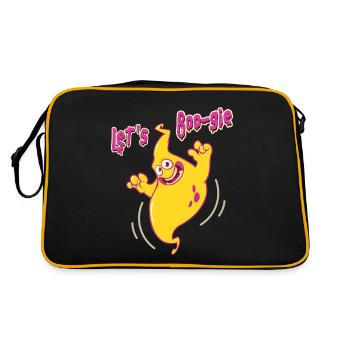 Drôle de fantôme, disant Halloween Let’s Boo-gie - Sac Retro - noir/or - Dos