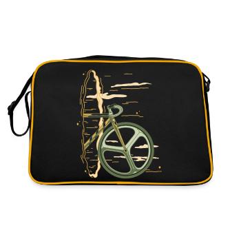 Portail vélo trou noir pour vélos - Sac Retro - noir/or - Dos