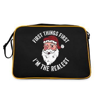 Hip-Hop Fancy Père Noël Premières choses D’abord je suis - Sac Retro - noir/or - Dos