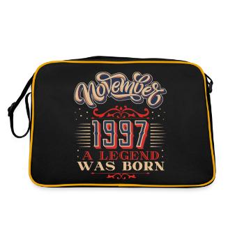 1997 anniversaire, novembre-1997, 11-1997 anniversaire - Sac Retro - noir/or - Dos