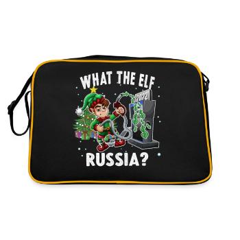 Drôle Elf Pompe à essence Noël Ce que l’Elfe - Sac Retro - noir/or - Dos