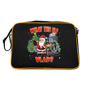 Vlad What the Elf Gas Prices Soaring Xmas Funny - Retro Bag - black/gold - Back