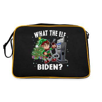 Biden Ce que l’elfe prix élevés de l’essence Noël Drôle - Sac Retro - noir/or - Dos