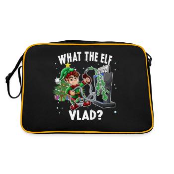 Drôle Elfe Pompant l’essence Noël Drôle - Sac Retro - noir/or - Dos
