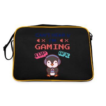 Gaming Penguin - Retro Bag - black/gold - Back