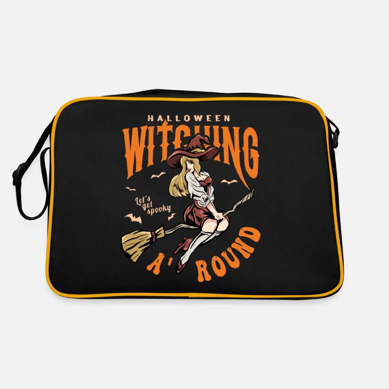 Cute Halloween Witch Retro Bag
