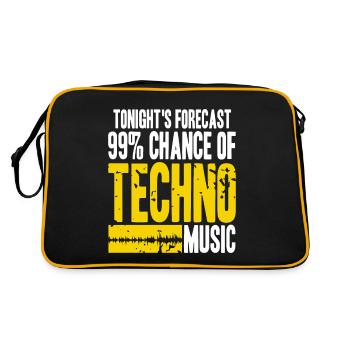 Les prévisions de ce soir 99 % Chance Techno Music - Sac Retro - noir/or - Dos