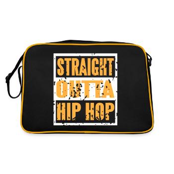 Straight Outta Hip Hop Génial Retro Hip Hop Lover - Sac Retro - noir/or - Dos