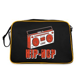 Retro HIP-HOP Boom Box Design pour les amateurs de hip hop - Sac Retro - noir/or - Dos