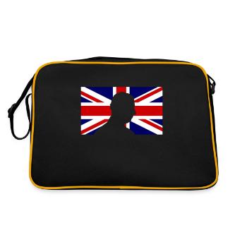 Famille royale britannique Le roi Charles III vive Th - Sac Retro - noir/or - Dos