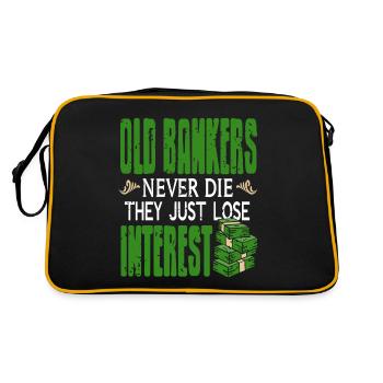 Les vieux banquiers ne perdent jamais leur intérêt - Sac Retro - noir/or - Dos
