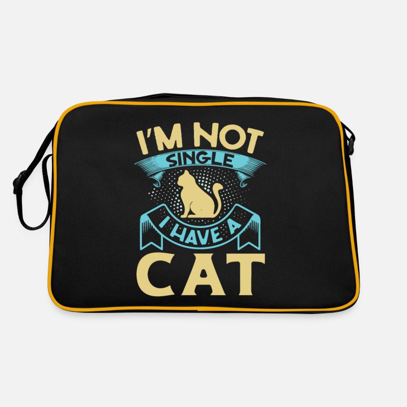Je ne suis pas célibataire J’ai un chat drôle - chat d’amour Sac Retro