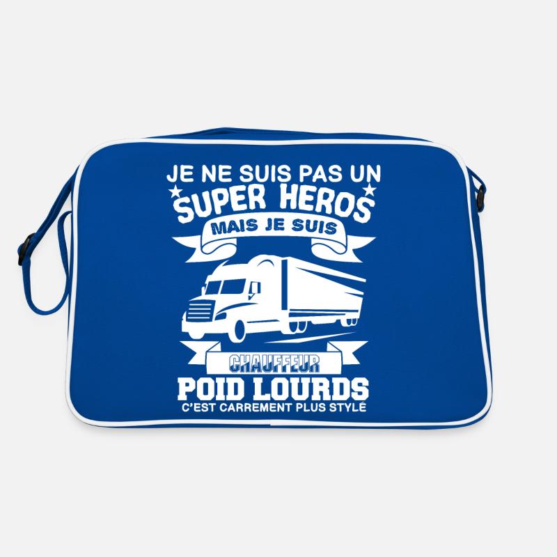 Chauffeur poids-lourds plus qu'un super héros Sac Retro