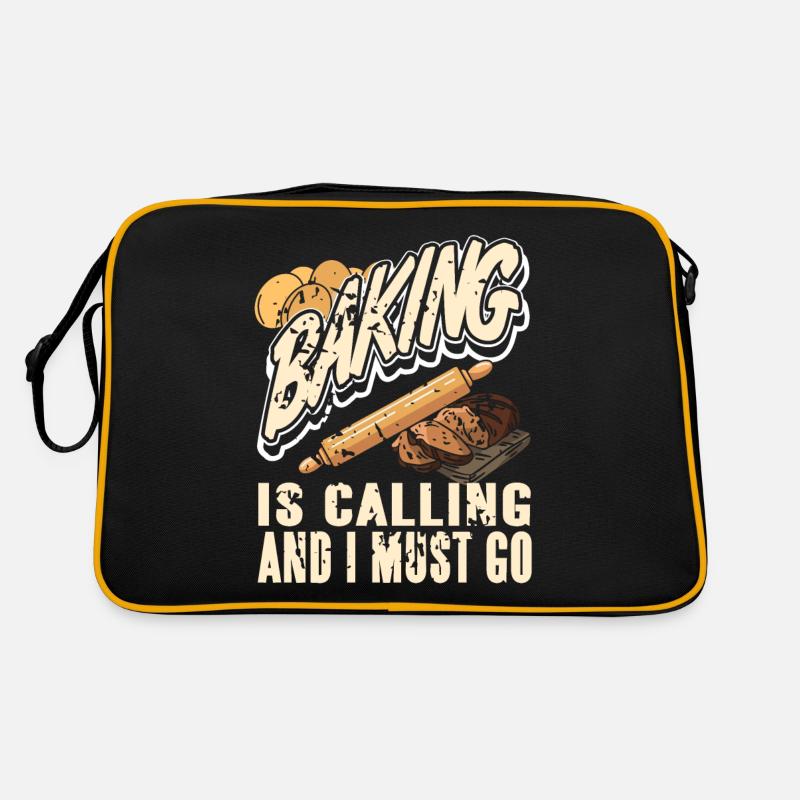 Baking Is Calling & I Must Go Vintage Funny Baker Retro Tasche