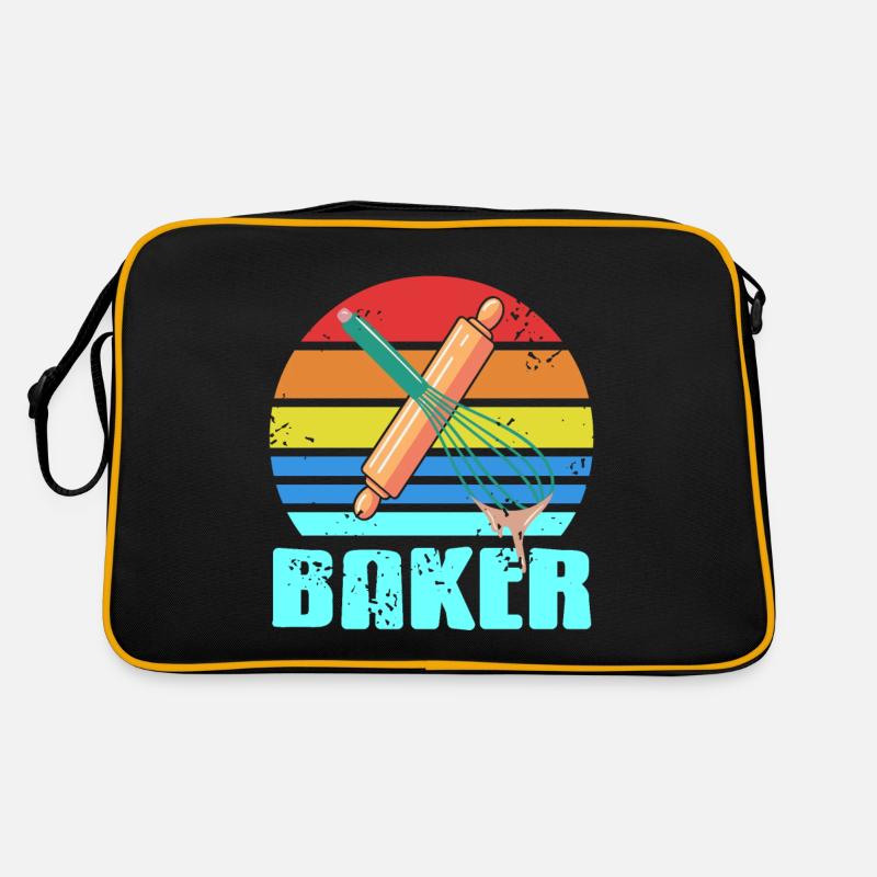 Rétro Vintage BAKER Awesome Baker Designs T-Shirt Sac Retro