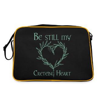 Antike Griechische Mythologie und Griechisches - Retro Tasche - Schwarz/Gold - Hinten