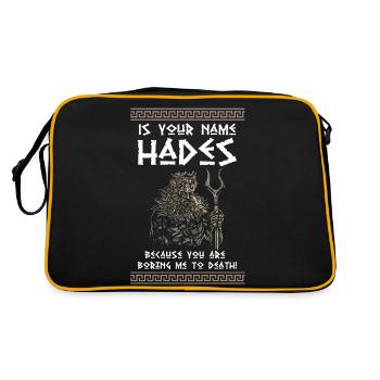 Antike Griechisches Mythologie und Griechischer - Retro Tasche - Schwarz/Gold - Hinten