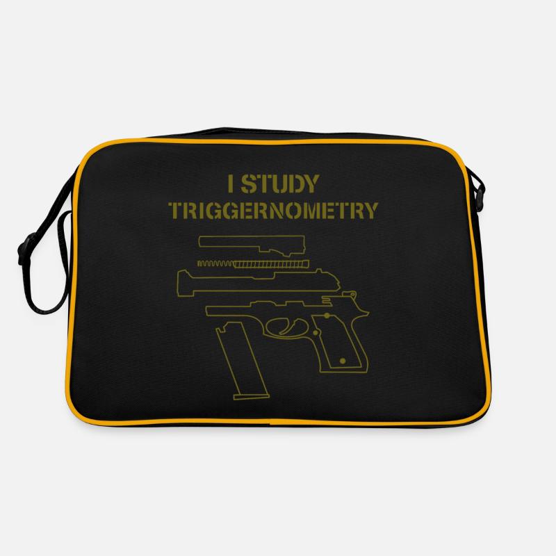 I Study Triggernometry Gun Owner Lover Retro Tasche