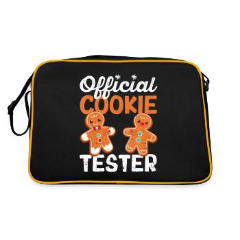 Testeur officiel de biscuits Boulangerie de Noël - Sac Retro - noir/or - Dos