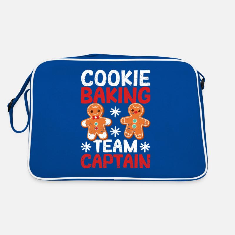Weihnachtsurlaub Lebkuchenmann Plätzchenbacken Retro Tasche