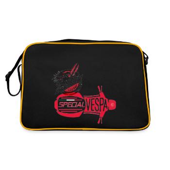 Surf - Special - Retro Tasche - Schwarz/Gold - Hinten