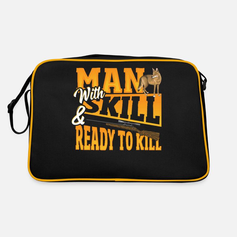 Conception de chasse au coyote pour un chasseur de coyotes Sac Retro