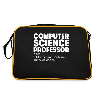Computer Science Professor - Retro Bag - black/gold - Back