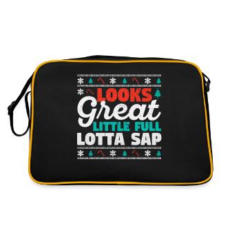 Vacances de Noël Le Père Noël a fière allure - Sac Retro - noir/or - Dos