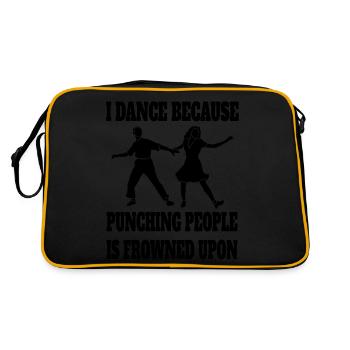 Dancing Sport Hobby Dancer Gift Dance Sport - Retro Bag - black/gold - Back
