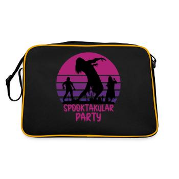 Fête spooktakular - Sac Retro - noir/or - Dos