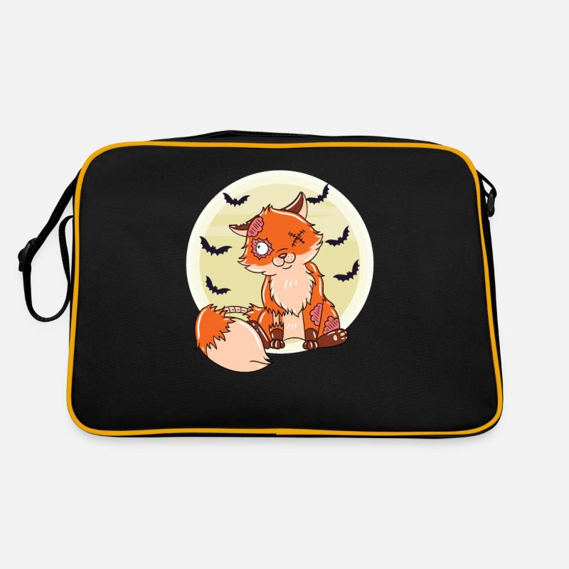 Halloween Zombie Animals Halloween Fox Retro Bag