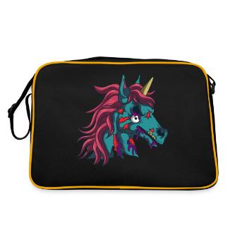 Zombiecorn Zombie Licorne Gothique Gothique Halloween - Sac Retro - noir/or - Dos