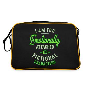 I Am Too Emotionally - Retro Bag - black/gold - Back